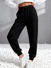 Charger l'image dans la galerie, Pantalon de jogging d'automne – Couleur unie, taille à cordon, coupe polyvalente, molletonné et tendance