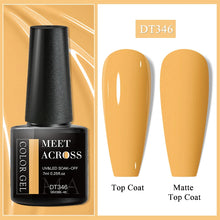 Charger l'image dans la galerie, MEET ACROSS – Gel Base Rubber 2-en-1 (7 ml) – Teintes Nude, Rose et Blanc à Paillettes – Vernis Gel pour Manucure Automne-Hiver