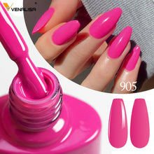 Charger l'image dans la galerie, Vernis gel Venalisa 7,5 ml – Gamme de 60 couleurs (pailletées) pour nail art et manucure – Vernis gel UV « soak-off » (dissolvable)