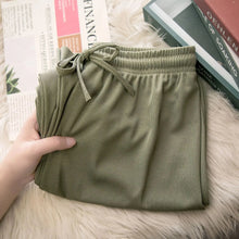 Charger l'image dans la galerie, Pantalon long décontracté pour femme – Coupe ample, taille élastique – Idéal pour le printemps et l'été – Jambes larges