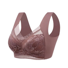 Charger l'image dans la galerie, Soutien-gorge push-up – Brassiere sans coutures en soie glacée, sans armatures, avec dentelle – modèle 2026
