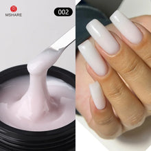 Charger l'image dans la galerie, MSHARE Gel de construction pour ongles 50 ml (teinte Baby Pink) – Sans HEMA ni TPO – Auto égalisant – Pour extensions d'ongles – Compatible UV/LED