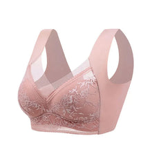 Charger l'image dans la galerie, Soutien-gorge push-up – Brassiere sans coutures en soie glacée, sans armatures, avec dentelle – modèle 2026
