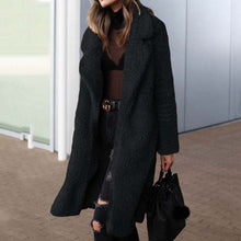 Charger l'image dans la galerie, Manteau long d'hiver pour femme (automne 2026) – Veste en fausse fourrure style « teddy » – Manteau chaud et douillet en peluche