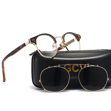Charger l'image dans la galerie, Lunettes de soleil GCV à double écran amovible – Style rétro gothique steampunk – Polarisées – Monture en acétate
