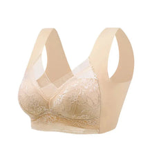 Charger l'image dans la galerie, Soutien-gorge push-up – Brassiere sans coutures en soie glacée, sans armatures, avec dentelle – modèle 2026
