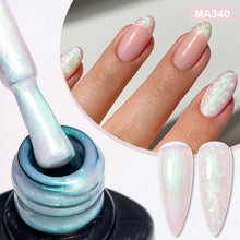 Charger l'image dans la galerie, MEET ACROSS – Gel Base Rubber 2-en-1 (7 ml) – Teintes Nude, Rose et Blanc à Paillettes – Vernis Gel pour Manucure Automne-Hiver
