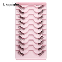 Load image into Gallery viewer, Demi-cils (lots de 3, 5 ou 10 paires) – Nouveaux faux cils effet vison, naturels, légers et volumineux pour un rendu extension
