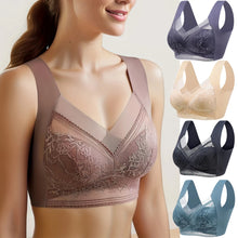 Charger l'image dans la galerie, Soutien-gorge push-up – Brassiere sans coutures en soie glacée, sans armatures, avec dentelle – modèle 2026
