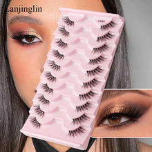 Load image into Gallery viewer, Demi-cils (lots de 3, 5 ou 10 paires) – Nouveaux faux cils effet vison, naturels, légers et volumineux pour un rendu extension
