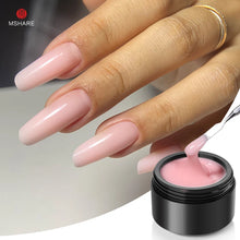 Charger l'image dans la galerie, MSHARE Gel de construction pour ongles 50 ml (teinte Baby Pink) – Sans HEMA ni TPO – Auto égalisant – Pour extensions d'ongles – Compatible UV/LED
