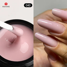 Charger l'image dans la galerie, MSHARE Gel de construction pour ongles 50 ml (teinte Baby Pink) – Sans HEMA ni TPO – Auto égalisant – Pour extensions d'ongles – Compatible UV/LED
