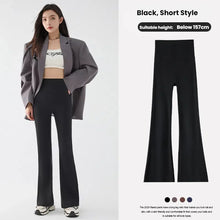 Charger l'image dans la galerie, Nouveau pantalon « Shark » évasé taille haute pour femme – Modèle d'été extensible coupe bootcut, style rétro décontracté

