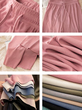 Charger l'image dans la galerie, Pantalon long décontracté pour femme – Coupe ample, taille élastique – Idéal pour le printemps et l'été – Jambes larges
