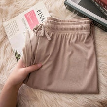 Charger l'image dans la galerie, Pantalon long décontracté pour femme – Coupe ample, taille élastique – Idéal pour le printemps et l'été – Jambes larges
