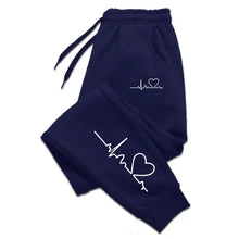 Charger l'image dans la galerie, Pantalon de survêtement pour femme – Style décontracté et sportif – Qualité supérieure – Motif cœur – Idéal pour le sport, le jogging ou le quotidien
