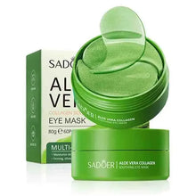 Charger l'image dans la galerie, Lot de 60 patchs pour les yeux à l'aloe vera et au collagène – Soin hydratant et anti-rides pour réduire les cernes et les poches
