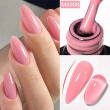 Charger l'image dans la galerie, MEET ACROSS – Gel Base Rubber 2-en-1 (7 ml) – Teintes Nude, Rose et Blanc à Paillettes – Vernis Gel pour Manucure Automne-Hiver
