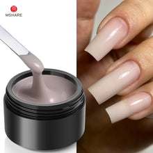 Charger l'image dans la galerie, MSHARE Gel de construction pour ongles 50 ml (teinte Baby Pink) – Sans HEMA ni TPO – Auto égalisant – Pour extensions d'ongles – Compatible UV/LED
