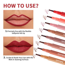 Charger l'image dans la galerie, tenue, 8 teintCrayon à lèvres waterproof effet encre (Lip Lingerie) – Longues – Sans transfert ni bavure – Formule anti-migration – Cosmétiques
