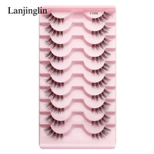 Load image into Gallery viewer, Demi-cils (lots de 3, 5 ou 10 paires) – Nouveaux faux cils effet vison, naturels, légers et volumineux pour un rendu extension
