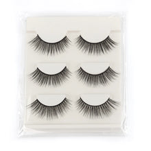 Load image into Gallery viewer, Demi-cils (lots de 3, 5 ou 10 paires) – Nouveaux faux cils effet vison, naturels, légers et volumineux pour un rendu extension
