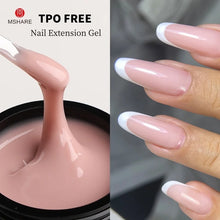 Charger l'image dans la galerie, MSHARE Gel de construction pour ongles 50 ml (teinte Baby Pink) – Sans HEMA ni TPO – Auto égalisant – Pour extensions d'ongles – Compatible UV/LED
