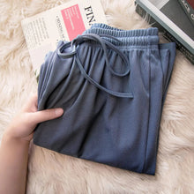 Charger l'image dans la galerie, Pantalon long décontracté pour femme – Coupe ample, taille élastique – Idéal pour le printemps et l'été – Jambes larges
