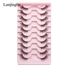 Load image into Gallery viewer, Demi-cils (lots de 3, 5 ou 10 paires) – Nouveaux faux cils effet vison, naturels, légers et volumineux pour un rendu extension
