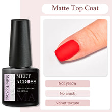 Charger l'image dans la galerie, MEET ACROSS – Gel Base Rubber 2-en-1 (7 ml) – Teintes Nude, Rose et Blanc à Paillettes – Vernis Gel pour Manucure Automne-Hiver
