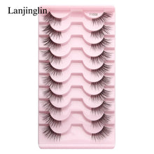 Load image into Gallery viewer, Demi-cils (lots de 3, 5 ou 10 paires) – Nouveaux faux cils effet vison, naturels, légers et volumineux pour un rendu extension
