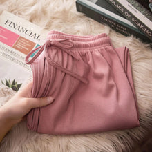Charger l'image dans la galerie, Pantalon long décontracté pour femme – Coupe ample, taille élastique – Idéal pour le printemps et l'été – Jambes larges
