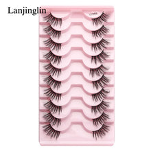 Load image into Gallery viewer, Demi-cils (lots de 3, 5 ou 10 paires) – Nouveaux faux cils effet vison, naturels, légers et volumineux pour un rendu extension

