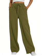 Charger l'image dans la galerie, Pantalon de survêtement large style Harajuku pour femme (collection 2026) – Streetwear gris coupe ample et over size, style baggy, avec cordon de serrage – Jogging décontracté
