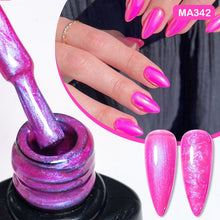 Charger l'image dans la galerie, MEET ACROSS – Gel Base Rubber 2-en-1 (7 ml) – Teintes Nude, Rose et Blanc à Paillettes – Vernis Gel pour Manucure Automne-Hiver
