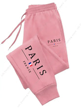 Charger l'image dans la galerie, Pantalon de jogging PARIS pour femme – Nouvelle collection tendance 2026 – Haute qualité – Automne-Hiver – Molletonné – Style décontracté et sportif
