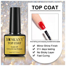 Charger l'image dans la galerie, Kit d'ongles en gel Soak-Off / Nail gel/moskany base coat/moskany top coat
