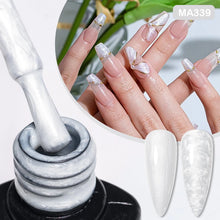 Charger l'image dans la galerie, MEET ACROSS – Gel Base Rubber 2-en-1 (7 ml) – Teintes Nude, Rose et Blanc à Paillettes – Vernis Gel pour Manucure Automne-Hiver
