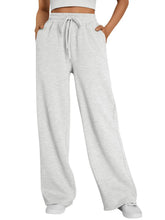Charger l'image dans la galerie, Pantalon de survêtement large style Harajuku pour femme (collection 2026) – Streetwear gris coupe ample et over size, style baggy, avec cordon de serrage – Jogging décontracté
