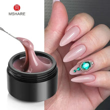 Charger l'image dans la galerie, MSHARE Gel de construction pour ongles 50 ml (teinte Baby Pink) – Sans HEMA ni TPO – Auto égalisant – Pour extensions d'ongles – Compatible UV/LED
