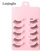 Load image into Gallery viewer, Demi-cils (lots de 3, 5 ou 10 paires) – Nouveaux faux cils effet vison, naturels, légers et volumineux pour un rendu extension
