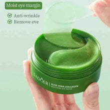 Charger l'image dans la galerie, Lot de 60 patchs pour les yeux à l'aloe vera et au collagène – Soin hydratant et anti-rides pour réduire les cernes et les poches

