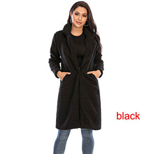 Charger l'image dans la galerie, Manteau long d'hiver pour femme (automne 2026) – Veste en fausse fourrure style « teddy » – Manteau chaud et douillet en peluche
