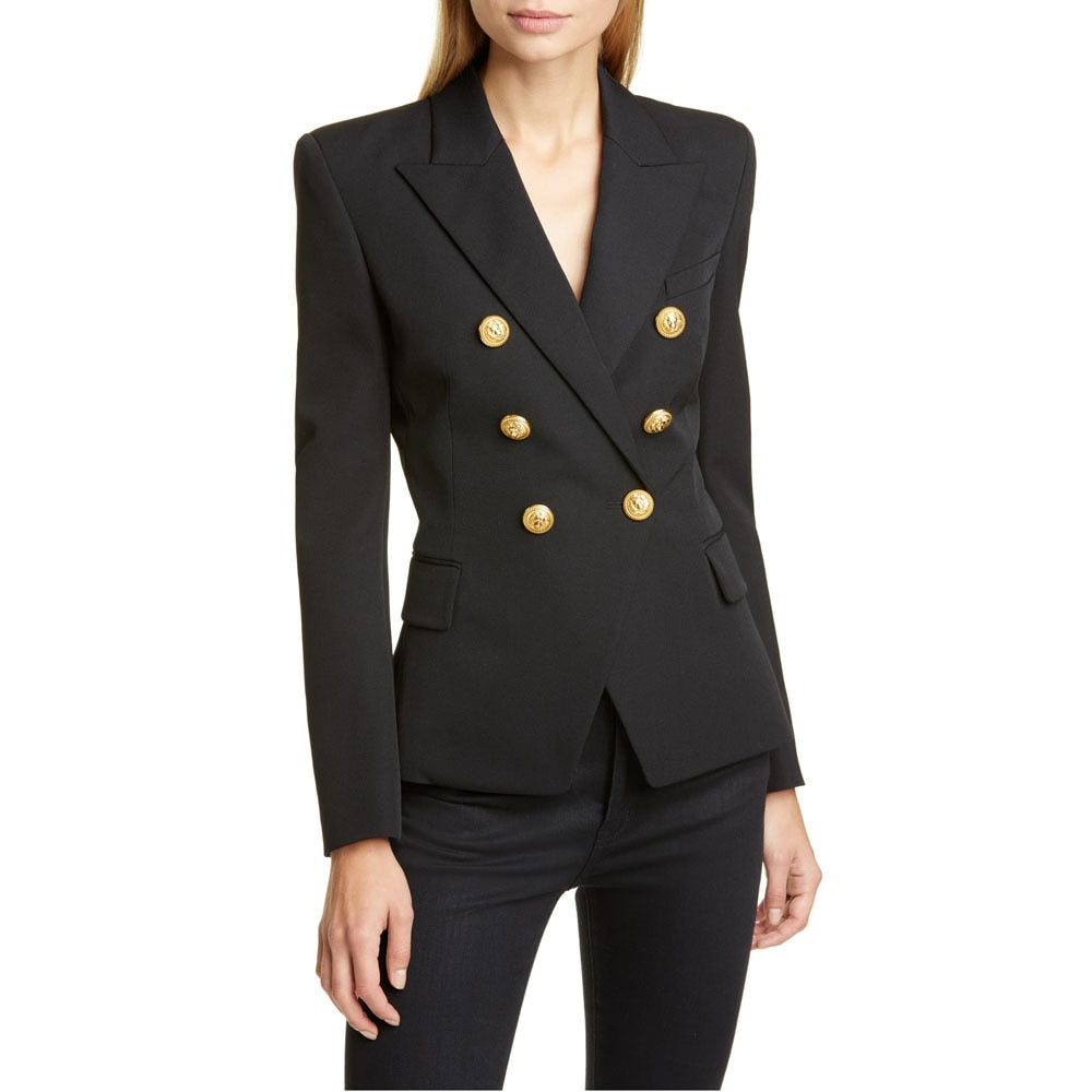 Veste de costume à manches longues pour femme, tenue rose, bleu, blanc et noir