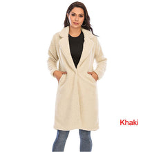 Charger l'image dans la galerie, Manteau long d'hiver pour femme (automne 2026) – Veste en fausse fourrure style « teddy » – Manteau chaud et douillet en peluche
